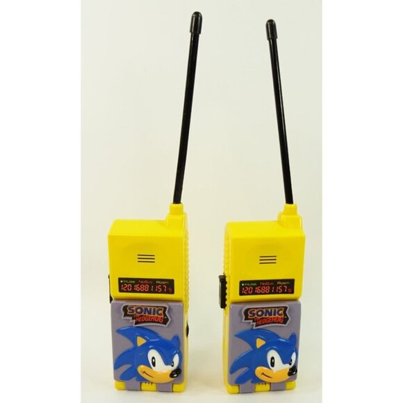 Rare Sonic the Hedgehog Flip Phone Walkie Talkies 1993 Sega Vintage Toy WORKS - Picture 4 of 15